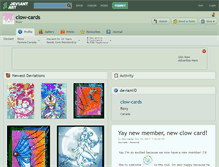 Tablet Screenshot of clow-cards.deviantart.com