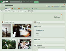 Tablet Screenshot of kitaneptune.deviantart.com