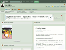 Tablet Screenshot of 100-1d314.deviantart.com
