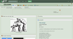 Desktop Screenshot of followdesign.deviantart.com