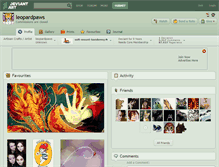 Tablet Screenshot of leopardpaws.deviantart.com