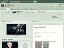 Tablet Screenshot of aoshivalentine.deviantart.com