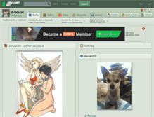 Tablet Screenshot of d-house.deviantart.com