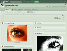 Tablet Screenshot of disposabledarkness.deviantart.com