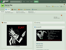 Tablet Screenshot of horror-fox.deviantart.com