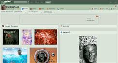 Desktop Screenshot of cynthiapowell.deviantart.com