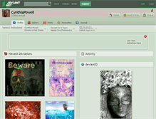Tablet Screenshot of cynthiapowell.deviantart.com