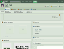 Tablet Screenshot of i-love-yuki.deviantart.com