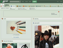 Tablet Screenshot of labely.deviantart.com