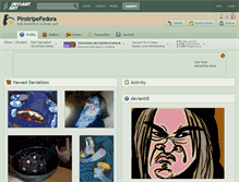 Tablet Screenshot of pinstripefedora.deviantart.com