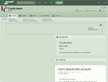 Tablet Screenshot of cloudy-moon.deviantart.com
