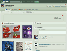 Tablet Screenshot of metalollipop.deviantart.com