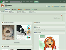 Tablet Screenshot of chibislayer.deviantart.com