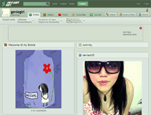 Tablet Screenshot of geniegirl.deviantart.com