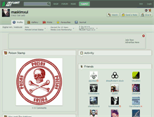 Tablet Screenshot of maskimxul.deviantart.com