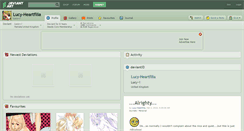 Desktop Screenshot of lucy-heartfilia.deviantart.com