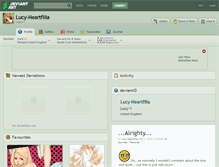 Tablet Screenshot of lucy-heartfilia.deviantart.com