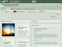 Tablet Screenshot of leteveryoneoverarip.deviantart.com