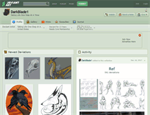 Tablet Screenshot of darkblade1.deviantart.com