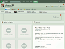 Tablet Screenshot of gothicowl123.deviantart.com
