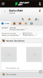 Mobile Screenshot of izuru-chan.deviantart.com