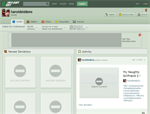 Tablet Screenshot of haroldsiddons.deviantart.com