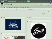 Tablet Screenshot of jonkwebdesign.deviantart.com