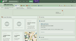 Desktop Screenshot of milk-and-curry.deviantart.com
