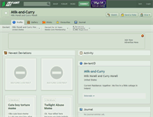 Tablet Screenshot of milk-and-curry.deviantart.com
