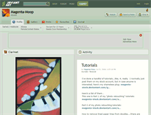 Tablet Screenshot of magenta-moop.deviantart.com
