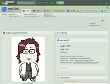 Tablet Screenshot of maki1300.deviantart.com