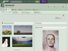 Tablet Screenshot of mikesblender.deviantart.com