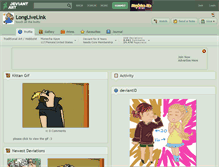 Tablet Screenshot of longlivelink.deviantart.com