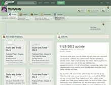 Tablet Screenshot of mazzyrazzy.deviantart.com