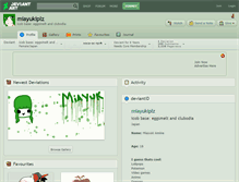 Tablet Screenshot of miayukiplz.deviantart.com
