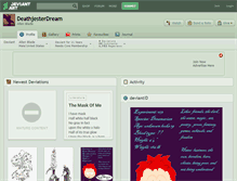 Tablet Screenshot of deathjesterdream.deviantart.com