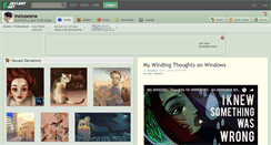 Desktop Screenshot of meluseena.deviantart.com