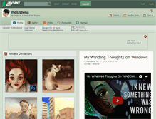 Tablet Screenshot of meluseena.deviantart.com