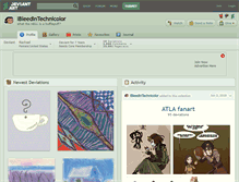 Tablet Screenshot of ibleedintechnicolor.deviantart.com
