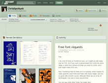 Tablet Screenshot of christianmunk.deviantart.com