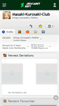 Mobile Screenshot of masaki-kurosaki-club.deviantart.com