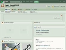 Tablet Screenshot of masaki-kurosaki-club.deviantart.com