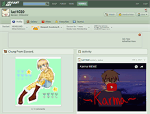 Tablet Screenshot of luci1020.deviantart.com