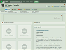 Tablet Screenshot of dhp-model-portfolio.deviantart.com