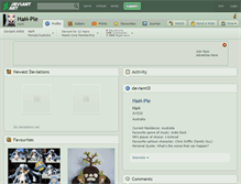 Tablet Screenshot of ham-pie.deviantart.com