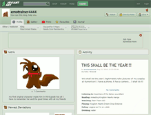Tablet Screenshot of emotrainer4444.deviantart.com