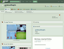 Tablet Screenshot of goddessoffangirls.deviantart.com