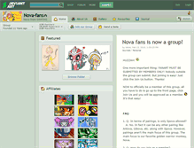 Tablet Screenshot of nova-fans.deviantart.com