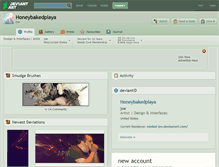 Tablet Screenshot of honeybakedplaya.deviantart.com