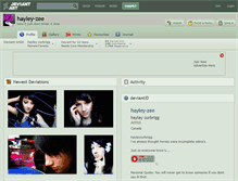 Tablet Screenshot of hayley-zee.deviantart.com